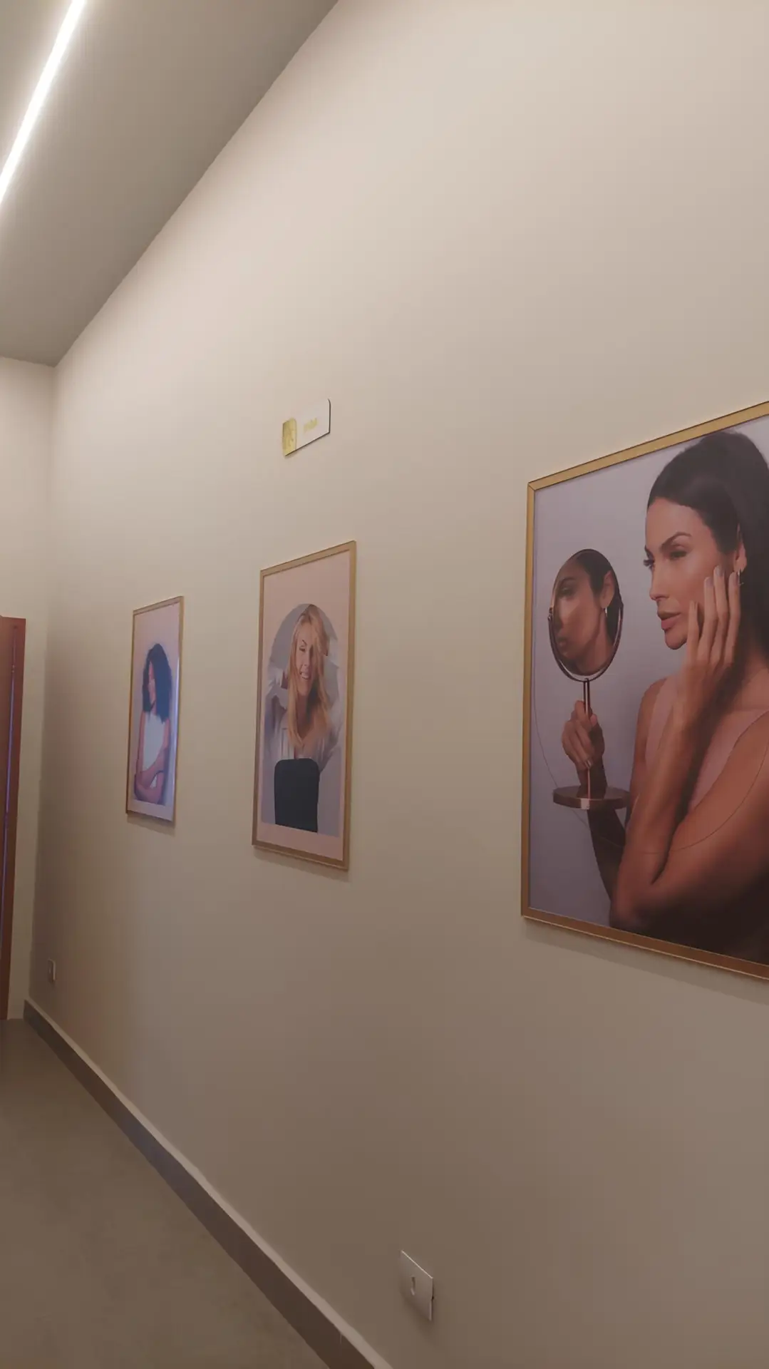 Detalhe da decoração da clínica